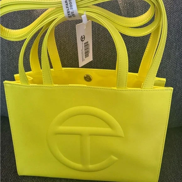 Telfar Bright Yellow Tote Bag - Picture 1 of 5